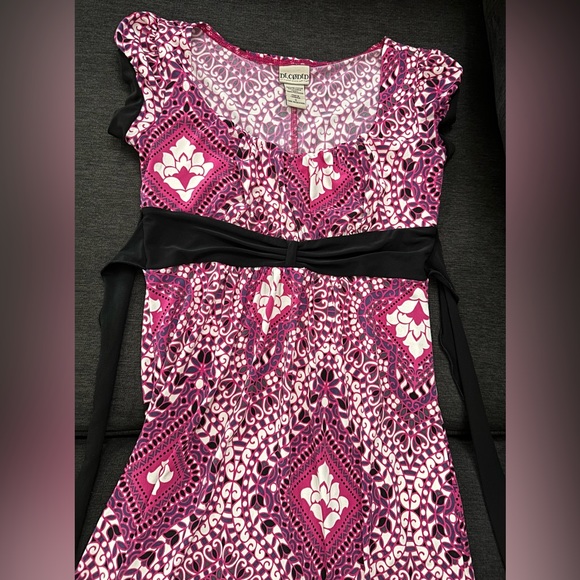 DE.CØDED | Small Pink Lined Boho Banded Dress with cap sleeves - Picture 3 of 7